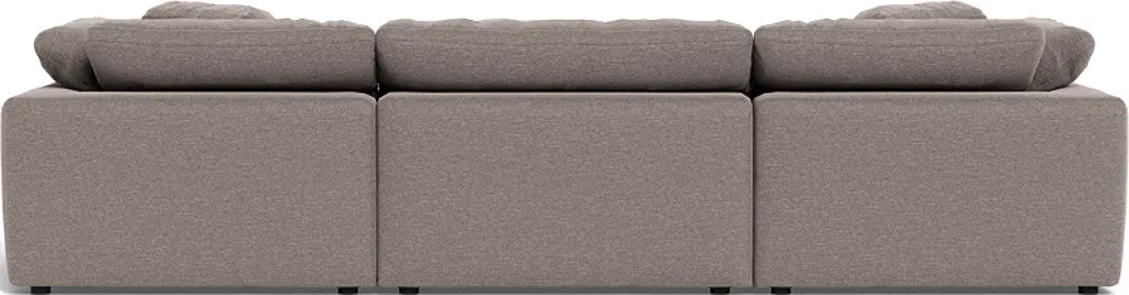 Fluffy 3 Piece Sofa W/Double Ottoman