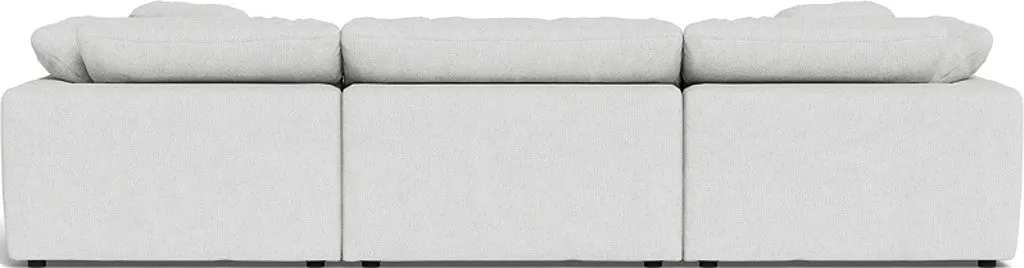 Fluffy 3 Piece Sofa W/Double Ottoman