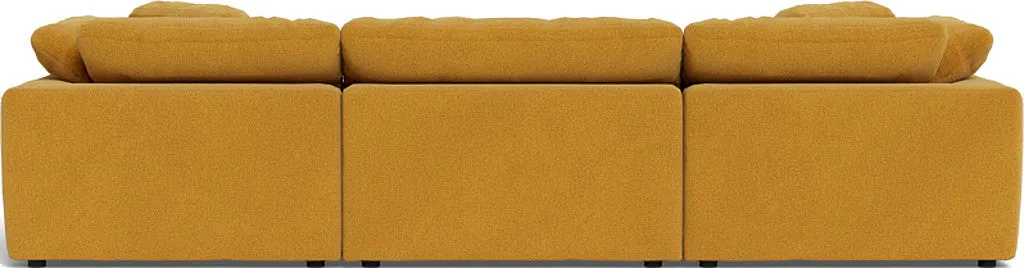 Fluffy 3 Piece Sofa W/Double Ottoman