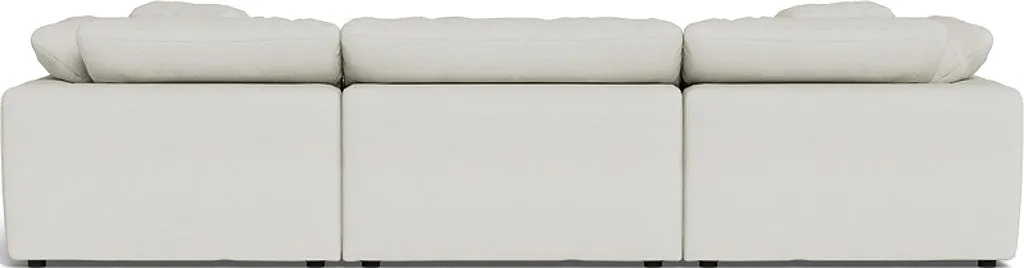 Fluffy 3 Piece Sofa W/Double Ottoman