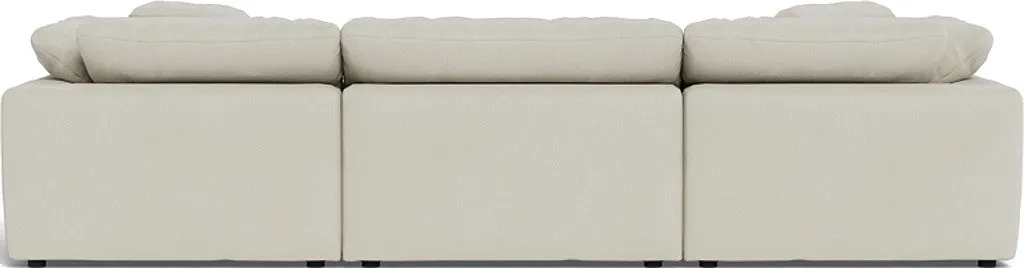 Fluffy 3 Piece Sofa W/Double Ottoman