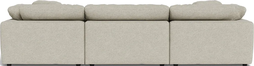 Fluffy 3 Piece Sofa W/Double Ottoman