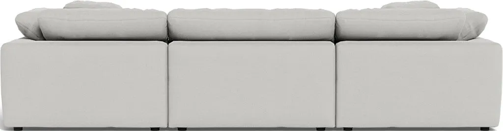 Fluffy 3 Piece Sofa W/Double Ottoman