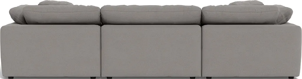 Fluffy 3 Piece Sofa W/Double Ottoman