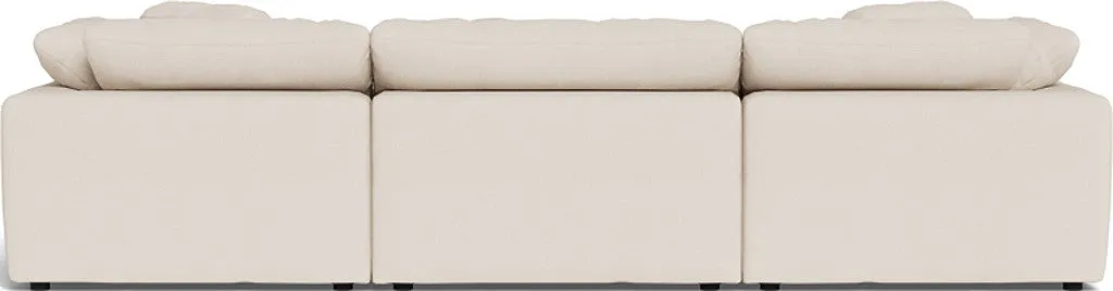 Fluffy 3 Piece Sofa W/Double Ottoman