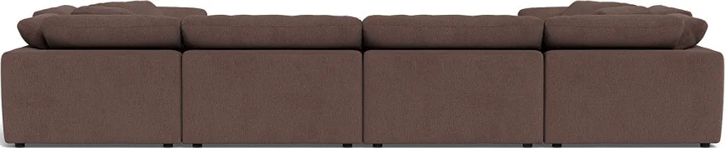 Fluffy 4 Corner U Sectional