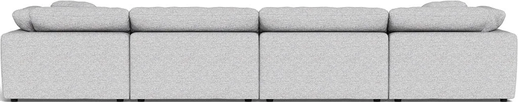 Fluffy 4 Piece Sectional W/Double Otto