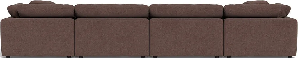 Fluffy 4 Piece Sectional W/Double Otto