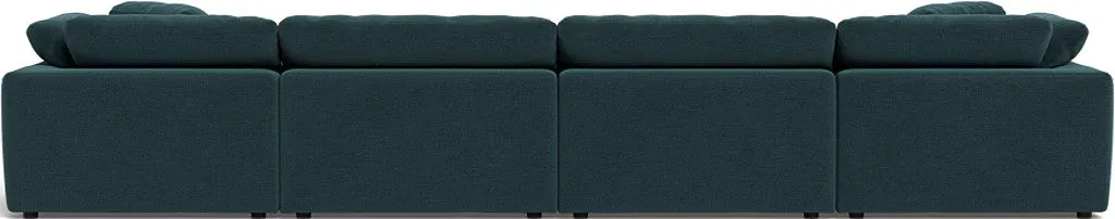 Fluffy 4 Piece Sectional W/Double Otto