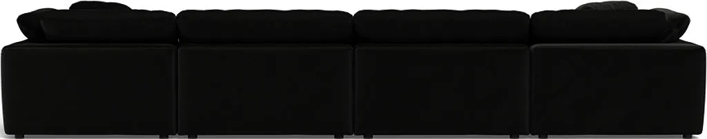 Fluffy 4 Piece Sectional W/Double Otto
