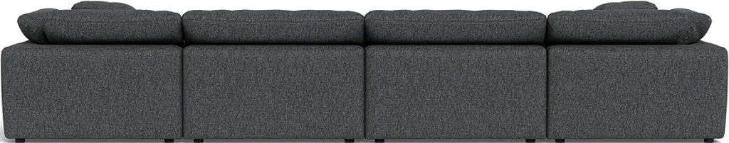 Fluffy 4 Piece Sectional W/Double Otto
