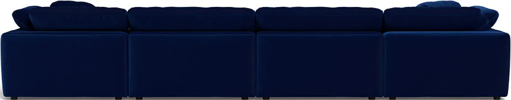 Fluffy 4 Piece Sectional W/Double Otto