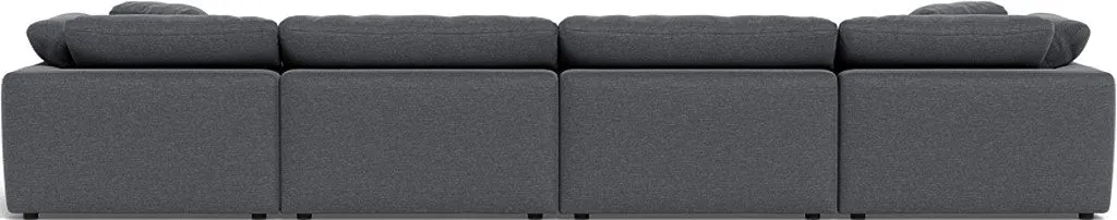 Fluffy 4 Piece Sectional W/Double Otto