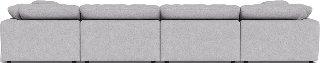 Fluffy 4 Piece Sectional W/Double Otto