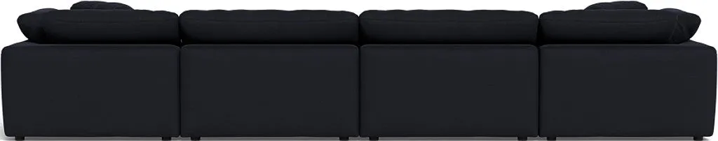 Fluffy 4 Piece Sectional W/Double Otto