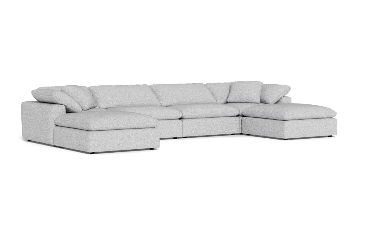 Fluffy 4 Piece Sectional W/Double Otto