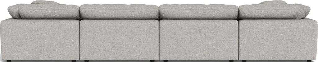 Fluffy 4 Piece Sectional W/Double Otto