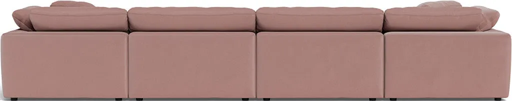 Fluffy 4 Piece Sectional W/Double Otto