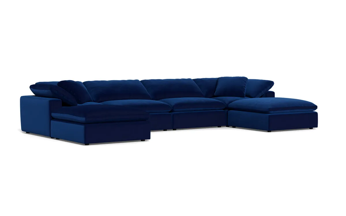 Fluffy 4 Piece Sectional W/Double Otto