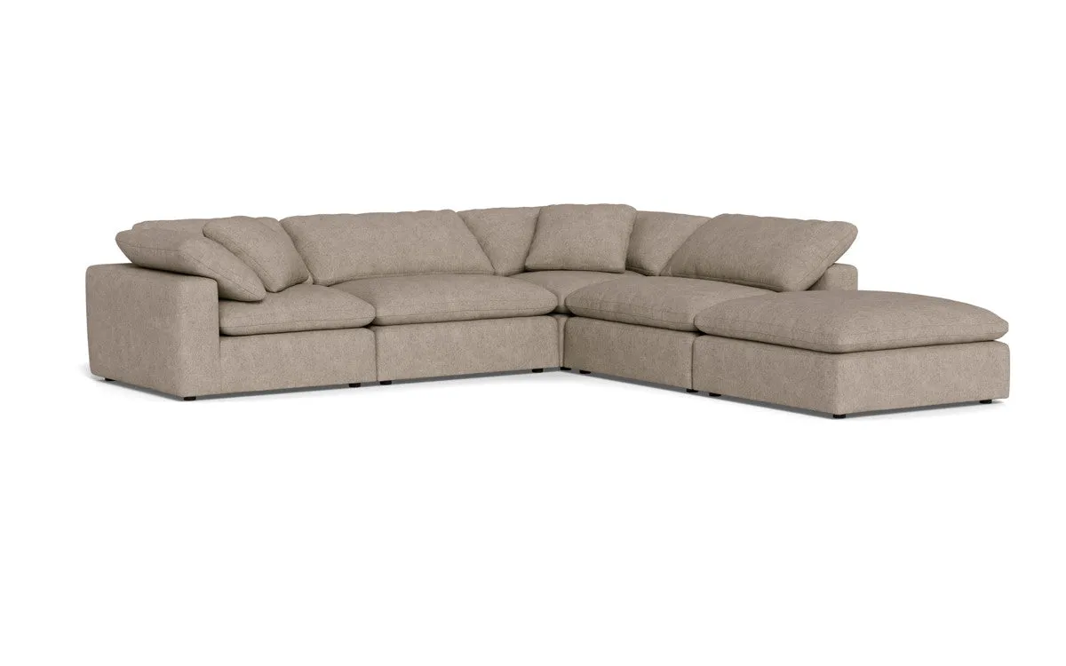 Fluffy 4 Piece Sectional w/Otto