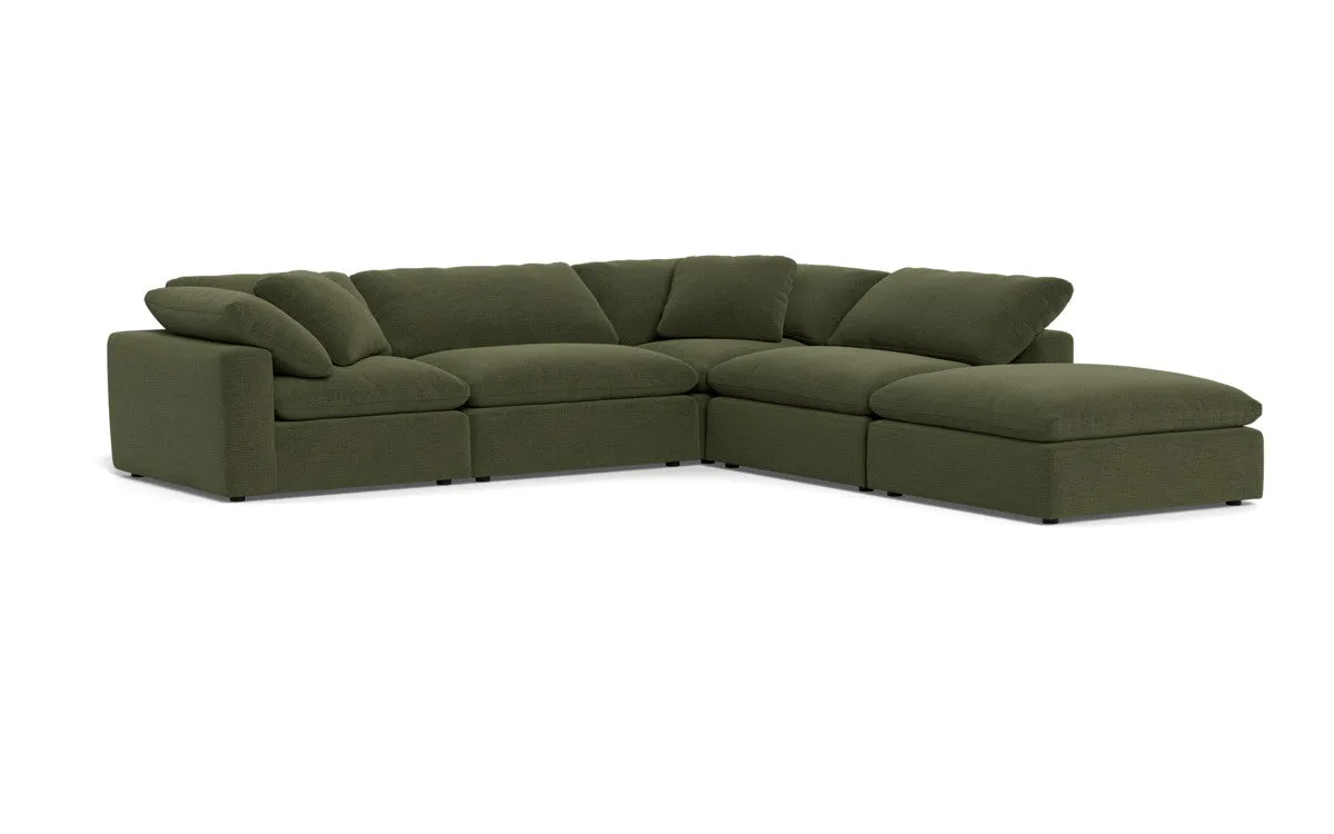 Fluffy 4 Piece Sectional w/Otto