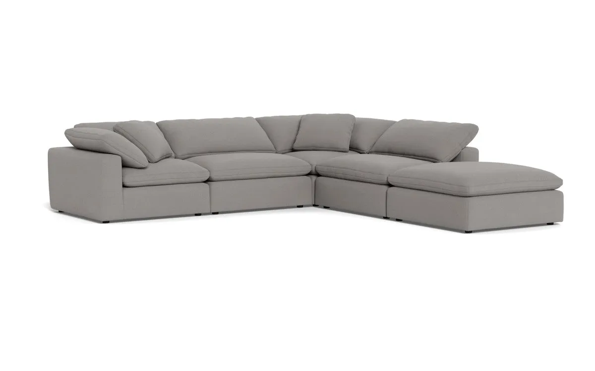 Fluffy 4 Piece Sectional w/Otto