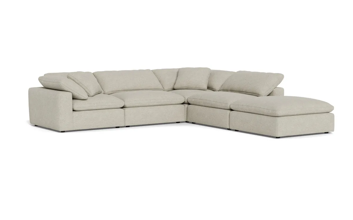 Fluffy 4 Piece Sectional w/Otto
