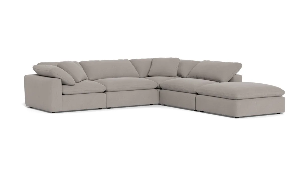 Fluffy 4 Piece Sectional w/Otto
