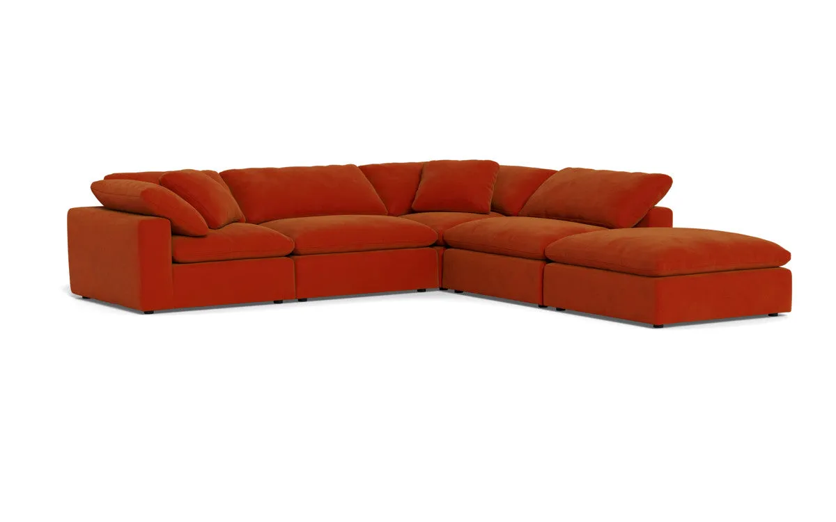 Fluffy 4 Piece Sectional w/Otto