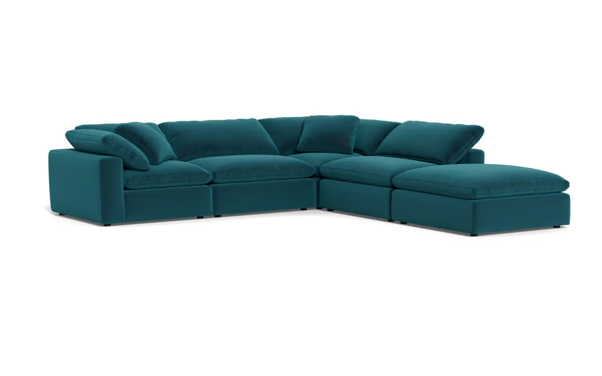 Fluffy 4 Piece Sectional w/Otto