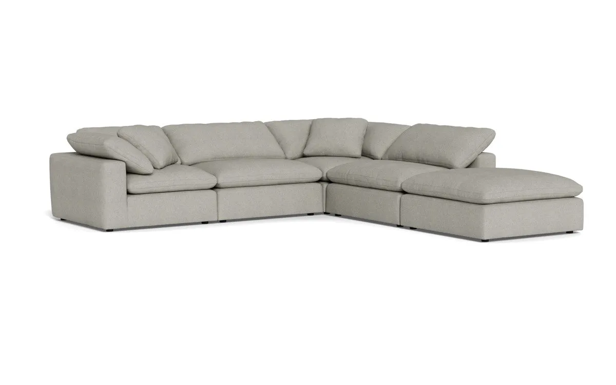 Fluffy 4 Piece Sectional w/Otto