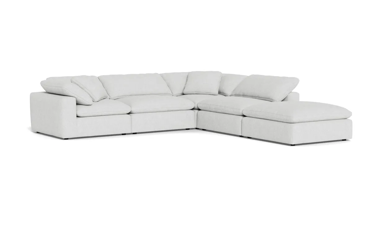 Fluffy 4 Piece Sectional w/Otto