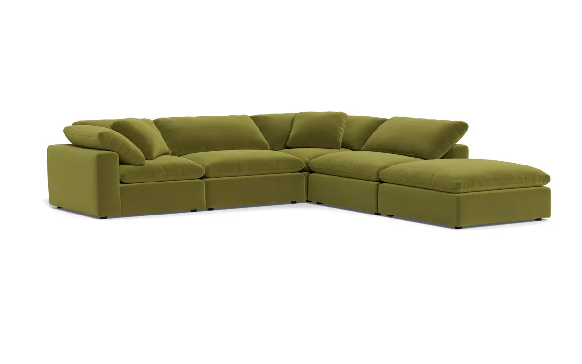 Fluffy 4 Piece Sectional w/Otto
