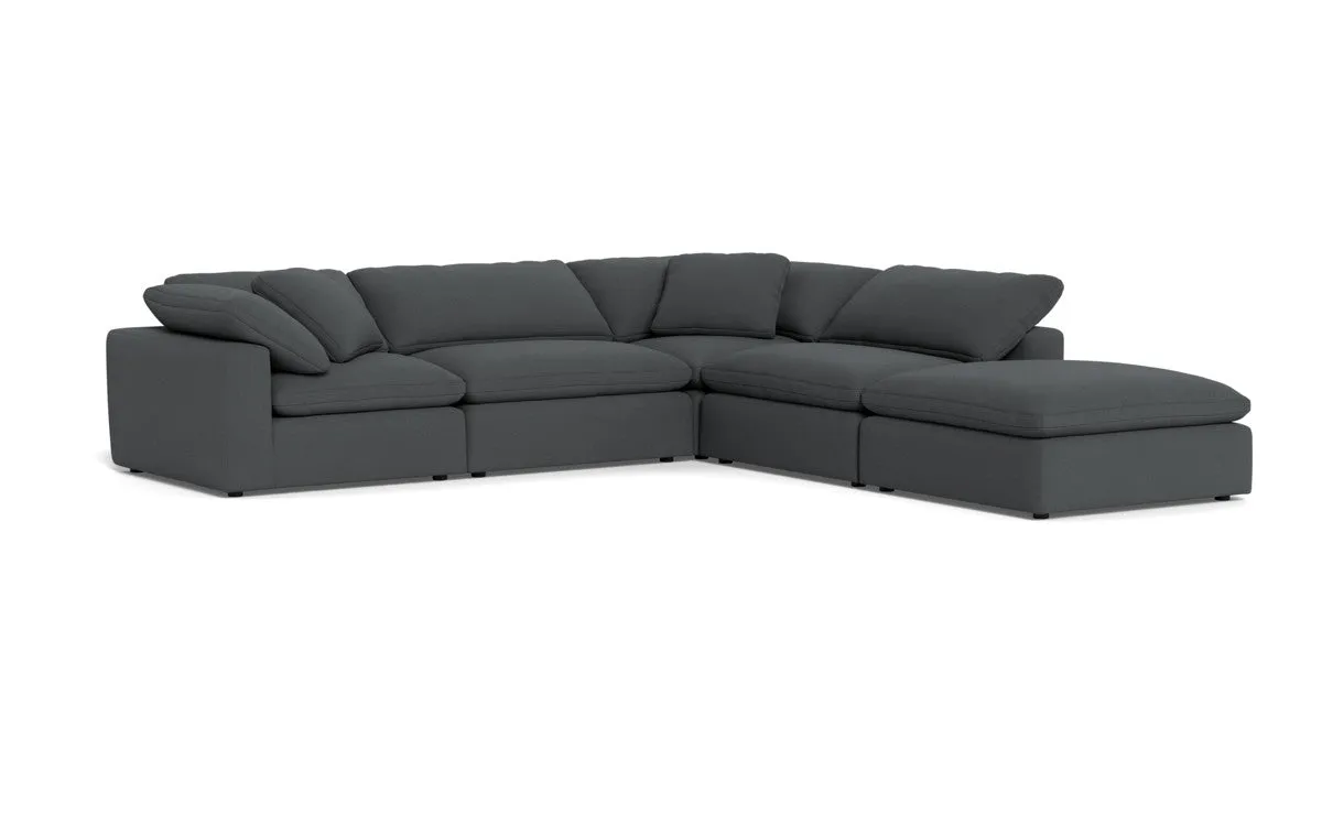 Fluffy 4 Piece Sectional w/Otto