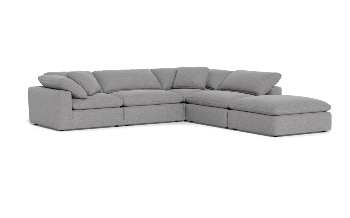 Fluffy 4 Piece Sectional w/Otto