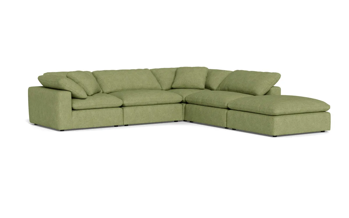 Fluffy 4 Piece Sectional w/Otto