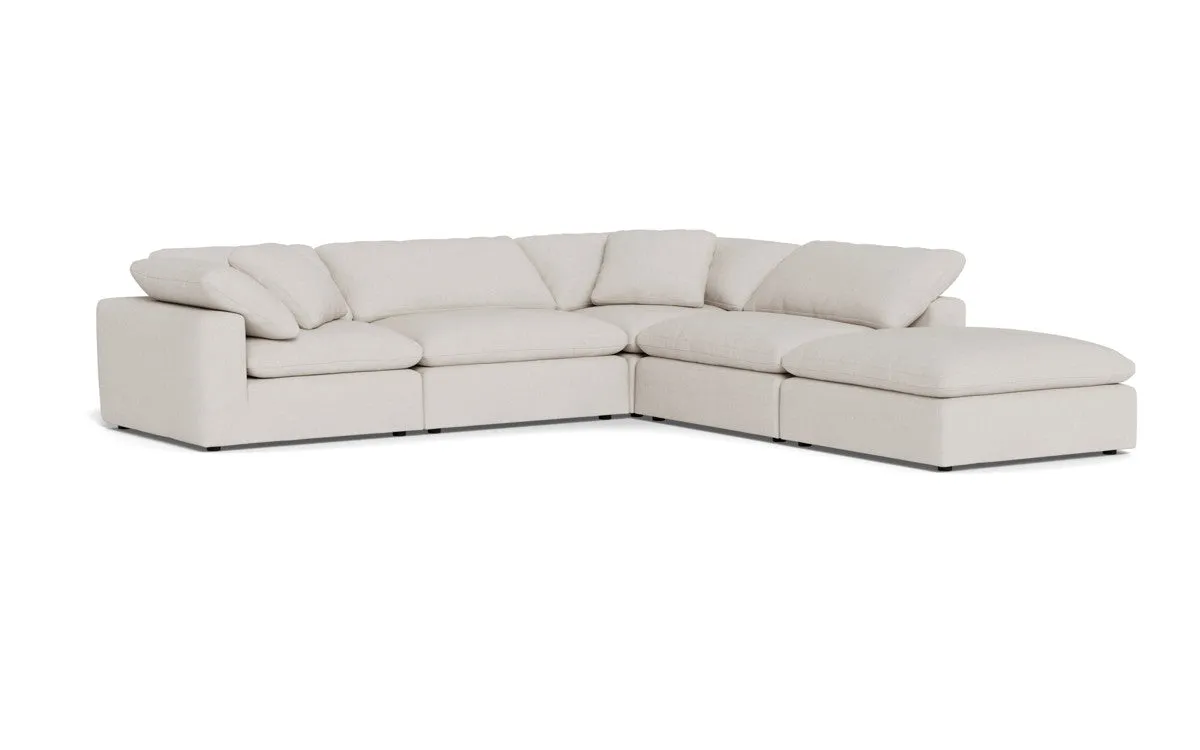Fluffy 4 Piece Sectional w/Otto