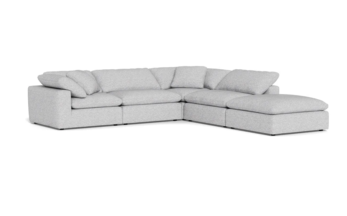 Fluffy 4 Piece Sectional w/Otto