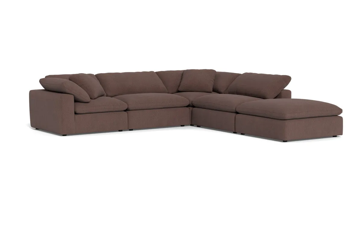 Fluffy 4 Piece Sectional w/Otto