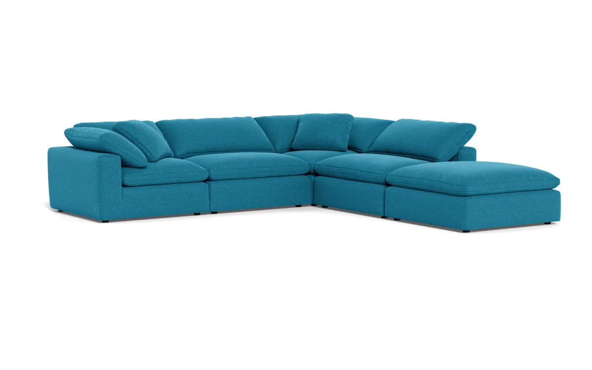 Fluffy 4 Piece Sectional w/Otto