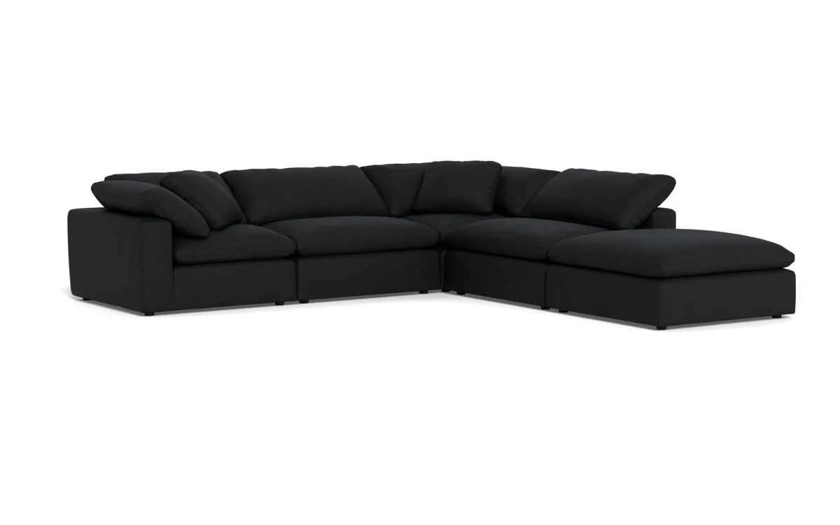 Fluffy 4 Piece Sectional w/Otto