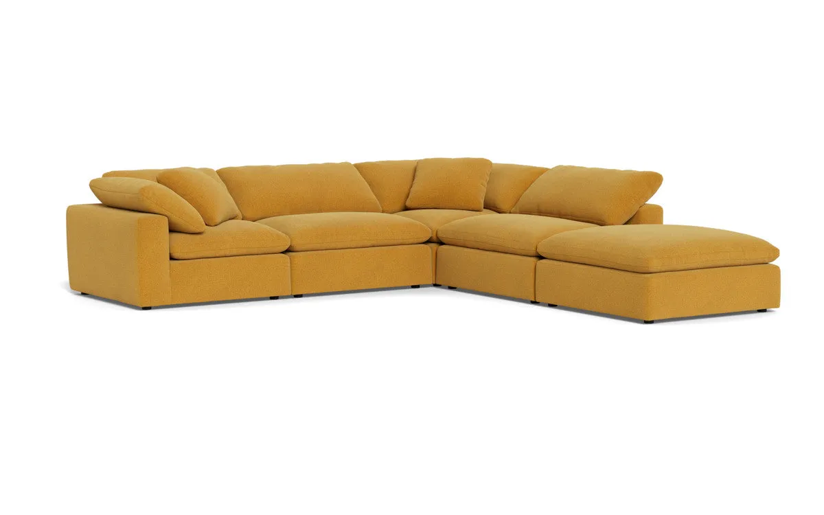 Fluffy 4 Piece Sectional w/Otto