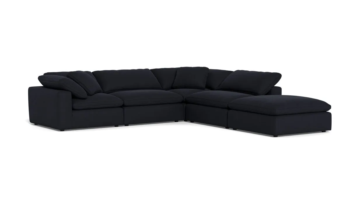 Fluffy 4 Piece Sectional w/Otto