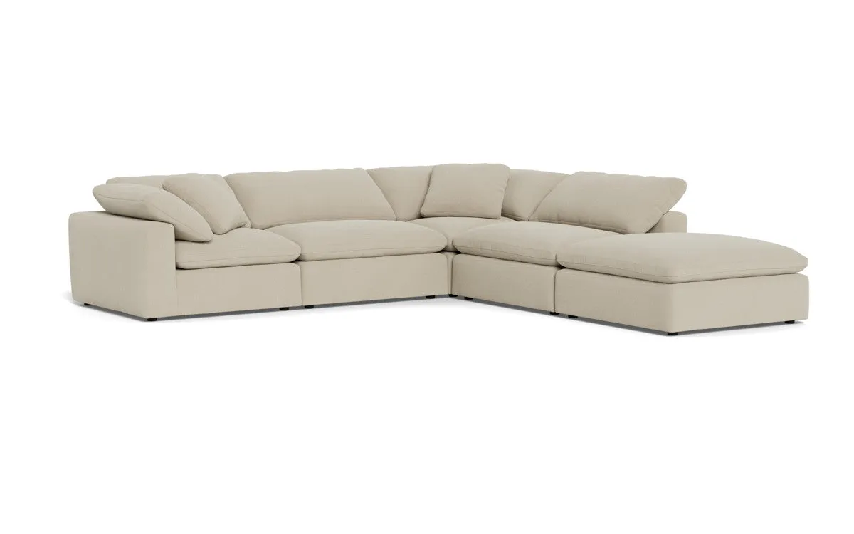 Fluffy 4 Piece Sectional w/Otto