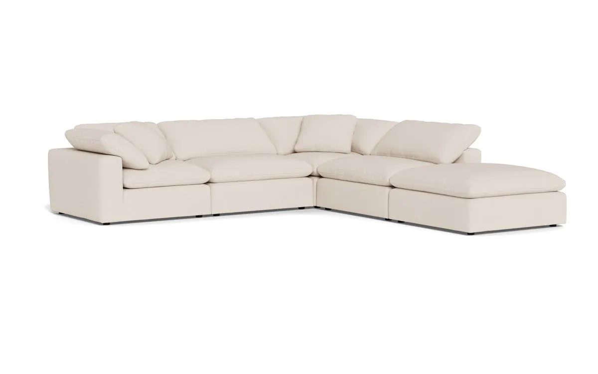 Fluffy 4 Piece Sectional w/Otto