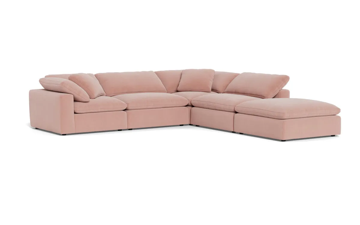 Fluffy 4 Piece Sectional w/Otto