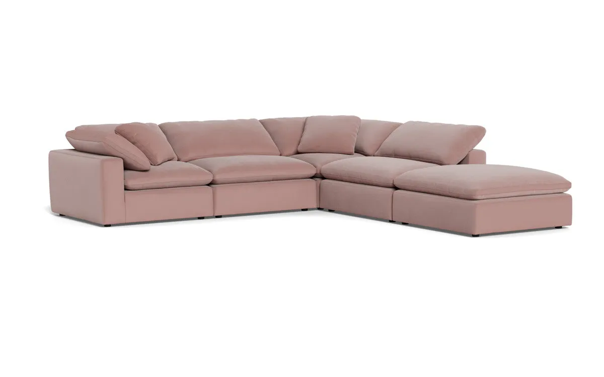 Fluffy 4 Piece Sectional w/Otto