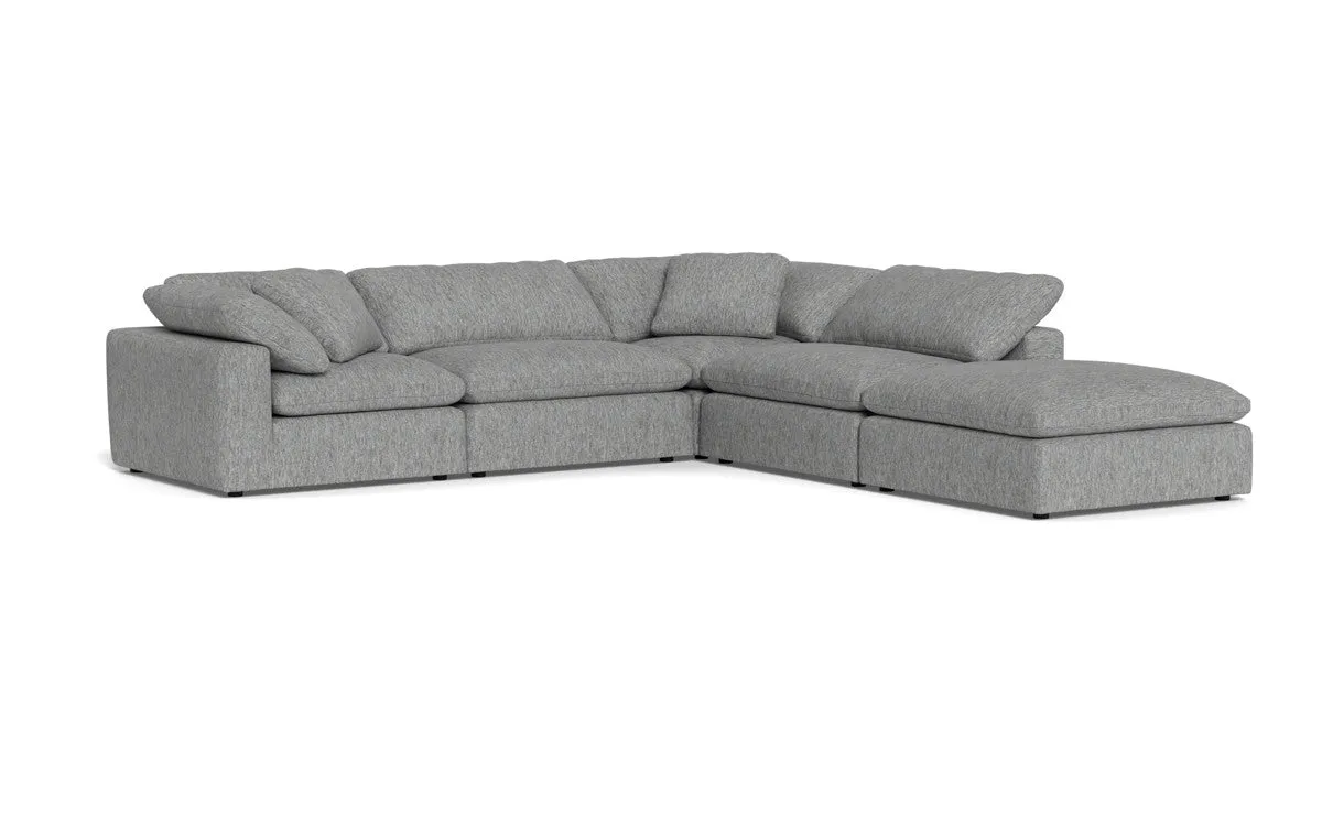 Fluffy 4 Piece Sectional w/Otto