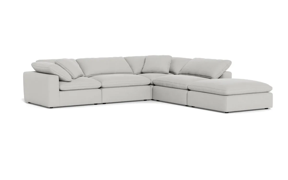 Fluffy 4 Piece Sectional w/Otto