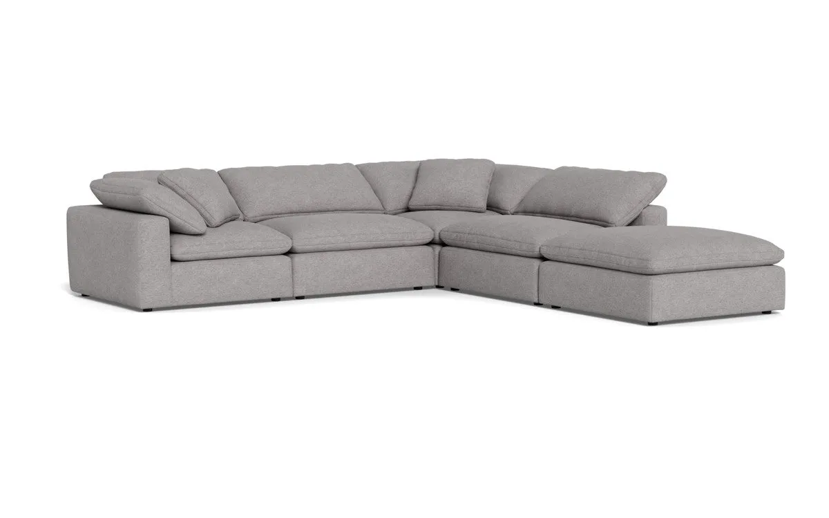 Fluffy 4 Piece Sectional w/Otto